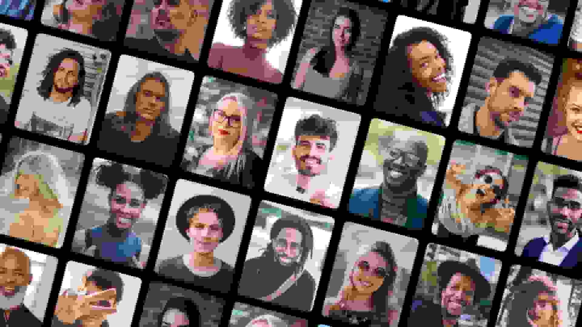 A collection of black and white interracial dating members displayed in profile form as viewed on a mobile interracial dating app
