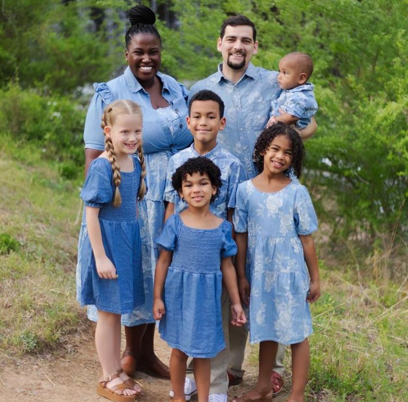 The Wilder family posing for a cute photo