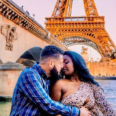 Interracial Marriage - Love Blossomed Under the Eiffel Tower | InterracialDating.com - ChardaeA & Jjscooby